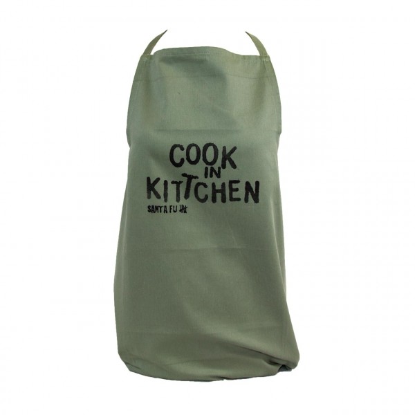 Kochschürze oliv, "Cook in Kittchen"