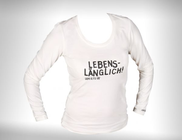 Lady-Shirt naturweiss, "diverse Aufdrucke", langarm