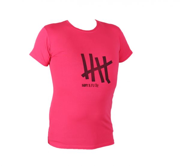 Lady-Shirt pink, "diverse Aufdrucke", kurzarm